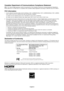 Page 4
English-2
Canadian Department of Communications Compliance Statement
DOC: This Class B digital apparatus meets all requirements of the Canadian In\
terference-Causing Equipment Regulations.
C-UL:  Bears the C-UL Mark and is in compliance with Canadian Safety Regulatio\
ns according to CAN/CSA C22.2 No. 60950-1.
FCC Information
1. Use the attached specified cables with the MultiSync V321 (L329N8)/Mul\
tiSync V421 (L429N9)/MultiSync V461 (L469NA)
color monitor so as not to interfere with radio and...