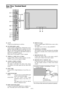 Page 11En-10
VIDEOVIDEO 1VIDEO 2VIDEO 3AUDIO 1DVD1 / HD1
R(MONO)LY Cb / Pb Cr / Pr
RGB2 / DVD2 / HD2
RGB 1
R/
VD G/ B/
HD
DV I
  (
Digital  RGB)
AUDIO 2R(MONO)L
AUDIO 3R(MONO)L
Cr/Pr Y Cb/Pb
RGB 3
B D C
E
F
G
H
I
J
KExternal Control
IN OUTREMOTE
A
Rear View/ Terminal Board
50/61 inch
AAC IN
Connect the included power cord here.
BEXT SPEAKER L and R
Connect speakers (optional) here. Maintain the correct
polarity. Connect the 
 (positive) speaker wire to the
 EXT SPEAKER terminal and the  (negative)
speaker wire...