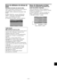 Page 179Po-37
Menu de Informação de Sinal
Verificar as freqüências, polaridades dos
sinais de entrada e resolução
Utilize esta função para verificar as freqüências e
polaridades dos sinais que estejam atualmente entrando
a partir de um computador, etc.
No “MENU PRINCIPAL”, selecione “INFORM. DE
SINAL”, e depois aperte o botão MENU/ENTER.
A “INFORM. DE SINAL” é exibida.
VOLTAR
INFORM. DE SINAL
FREQ. H
FREQ. V 
POLARIDADE H
POLARIDADE V
MEMÓRIA
RESOLUÇÃO:   48.4KHZ 
:   60.0HZ
:   NEG.
:   NEG.
:   24
:   1024...