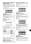 Page 71Fr-23
Menu des réglages de Option1
Réglage du menu écran
Ce réglage permet de positionner le menu, le format de
l’affichage (horizontal ou vertical) etc...
Exemple : Mise hors fonction de  AFFICHER OSM
Sur le menu “OPTION1”, sélectionnez “OSM”, puis appuyez
sur la touche MENU/ENTER.
L’écran “OSM” apparaît.
Sur “AFFICHER OSM” dans le menu “OSM”, sélectionnez
“ARRET”.
SEL. ADJ. RETOUREXIT
OSMAFFICHER OSM
AJUST OSM
ANGLE OSM
POSITION OSM
CONTRAST. OSM:   ARRET
:   1
:   HOR.
:   ARRET
:   BASSE-...