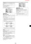 Page 35E-31
PLE LINK
Use this function to set a uniform brightness for each
display.
Turn on the AUTO ID and set the DIVIDER (at 1, 4 or 9)
before the following operations.
Example: Setting “ON”
On “PLE LINK” of “VIDEO WALL” menu, select “ON”,
then press the MENU/ENTER button.
VIDEO WALL
EXIT DIVIDER
POSITION
DISP. MODE
AUTO ID
IMAGE ADJUST
P. ON DELAY
PLE LINK
REPEAT TIMER:     1
:     SPLIT
:     OFF
:     OFF
:     ON
:     OFF
SEL.
RETURNADJ.
Information
 PLE LINK settings
ON: Sets a uniform brightness for...