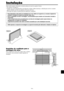Page 147Po-5
Parede
Parede
50 mm
50 mm 50 mm
50 mm
50 mm
Figura BFigura A 
Pode instalar suportes adicionais ao monitor plasma de uma das seguintes formas:
* Na verticial. (Ver figura A)
* Deitado com a tela virada para baixo (Ver figura B). Coloque a folha de proteção, a utilizada para envolver o monitor
quando embalado, por baixo da superfície da tela para não riscar.
* Não toque nem segure no monitor pela tela sempre que o transportar.
Instalação
Requisitos de ventilação para a
montagem da caixa
Para a...
