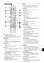 Page 153Po-11
→ VIDEO1 → VIDEO2 → VIDEO3
q POWER ON/STANDBY
Permite ligar ou colocar em standby.
(Isto não funciona quando o indicador POWER/
STANDBY da unidade principal estiver desligado.)
w RGB / PC
Pressione este botão para selecionar RGB/PC como
fonte.
RGB/PC também pode ser selecionado utilizando o
botão INPUT SELECT no monitor.
eDVD / HD
Pressione este botão para selecionar DVD/HD como
fonte.
DVD/HD também pode ser selecionado utilizando o
botão INPUT SELECT no monitor.
rVIDEO
Pressione este botão para...