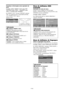 Page 178Po-36
Visualizar a Informação como operador de
texto
Exemplo: Definir “INSERT. TEXT” para “INF”,
“ENTRADA” para “RGB1”, “TAMANHO” para
100%” e “ECRAN” para “NORMAL”
Em “INSERT. TEXT”, do menu “OPÇÃO4”, selecione
“INF”, de seguida pressione o botão MENU/ENTER.
A tela “INSERT. TEXT” aparece.
Ajustar os itens.
Informação
 Configurar INSERT. TEXT
DESLIG.: Não mostra texto algum.
ACIMA/MEIO/BAIXO/INF: Mostra um texto no
local especificado.
 Configurar ENTRADA
Configura a entrada do texto do RGB1 em 3.
...