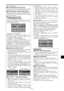 Page 32Ge-31
SEL. ADJ. ZURÜCK
TIMER PROGRAMMIERUNG
MULTISCREEN EINST.
MULTI MODE
 :    UNTEN  L
INPUT MODE 
 MAIN 
 SUB:   RGB1
:   VIDEO1
EXITSEL. ADJ. ZURÜCK
TIMER PROGRAMMIERUNG
MULTISCREEN EINST.
MULTI MODE
 :    S.  BY  S.1
INPUT MODE 
 LINKS 
 RECHTS:   RGB1
:   VIDEO1
EXIT
REPEAT TIMER
Diese Funktion ermöglicht Ihnen, zur eingestellten Zeit 2
Input-Modi abwechselnd anzuzeigen.
Beispiel: Einstellung der abwechselnden Anzeige
“VIDEO1” für 10 Minuten und “DVD1” für 15 Minuten.
Wählen Sie auf dem...