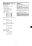 Page 15En-13
Information
 Supported resolution
See page En-3 of Model Information for details on the
display output of the various VESA signal standards
supported by the monitor.
 When 852 (848) dot  480 line wide VGA*
signals with a vertical frequency of 60 Hz and
horizontal frequency of 31.7 (31.0) kHz are in-
put
Select an appropriate setting for RGB SELECT mode
referring to the“Table of Signals Supported” on page
En-3 of Model Information.
*“VGA”, “SVGA” and “SXGA” are registered
trademarks of IBM, Inc....