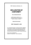 Page 131 
  
NEC Solutions (America), Inc. 
 
 
DECLARATION OF 
CONFORMITY 
 
We, the Responsible Party 
 
 
NEC Solutions (America), Inc. 
10850 Gold Center Drive, Suite 200 
Rancho Cordova, CA 95670 
 
 
declare that the product
 
 
 
NEC MobilePro 900 
 
 
is in conformity with part 15 of the FCC Rules. Operation  
of this product is subject to the following two conditions:  
(1) this device may not cause harmful interference, and  
(2) this device must accept any interference received, 
including...