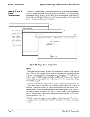 Page 86 !2	


	
	*! 
!    !


 !
#

	
*
+


,

@##

# 	
#	A,> > Layer 4 Queue C
Layer 4 Queue CLayer 4 Queue C Layer 4 Queue Configuration
Layer 5 Queue Configuration
Layer 6 Queue Configuration
Host Communication Configuration
Display System Configuration
Quit
===
#	A.		===
E0
	# 	,O34O		,O4.0O9$;<
===
#	A===
L		K	#);@F< 0
L	...