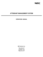 Page 1ATTENDANT MANAGEMENT SYSTEM
OPERATIONS  MANUAL
NEC America, Inc.
NDA-30046-004
Revision 4.0
September, 1998
Stock # 241721 