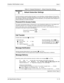 Page 34EliteMail VMS/EliteMail Limited Issue 1
Job Specifications Manual2 - 21
Table 2-5  Sample Worksheet 5 – Default Subscriber Settings
Worksheet
5Default Subscriber Settings
Use this worksheet to specify settings that apply to most subscribers, including settings for Personal IDs, 
how calls are transferred, if message waiting lamps are used, and if the system calls the subscriber to de-
liver messages. Although these settings apply to most subscribers, you may specify custom settings for in-
dividual...