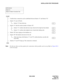 Page 331NDA-24306 CHAPTER 5
Page 303
Revision 1.0
INSTALLATION TEST PROCEDURE
Note:
For this test, there are three patterns for connections which possibly can be set up. Refer to Figure 024-1
on the next page.
NAP-200-024
Sheet 1/2
Station to Station Connection Test
START
Confirm that a connection can be established between Station “A” and Station “B.”
Station “A” goes off-hook.
Station “A” hears dial tone.
Station “A” dials the station number of Station “B.”
Station “A” confirms that dial tone stops when the...