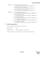 Page 545NDA-24307 CHAPTER 6
Page 517
Issue 1
SYSTEM OPERATIONS
INDEX232 b0 — Call Forwarding - All Calls Data Clear
0/1 = No/Yes (This data is valid when SYS1, INDEX232, b6=1)
b1 — Call Forwarding - Busy Line Data Clear
0/1 = No/Yes (This data is valid when SYS1, INDEX232, b6=1)
b3 — Call Forwarding - Don’t Answer Data Clear
0/1 = No/Yes (This data is valid when SYS1, INDEX232, b6=1)
INDEX304 b0 — Individual Speed Calling Data Saving
0/1 = Out/In Service (This data is valid when SYS1, INDEX90, b1=1)
b1 — Call...