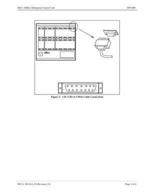 Page 141NECA 340-414-210 Revision 2.0 Page 3 of 4
MCU 5000A Multipoint Control Unit INP-009
Figure 3:   LIF (CH1 to CH16) Cable Connections  
8
151
9 