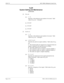 Page 534Page 2 of 4 NECA 340-414-300 Revision 2.0
COP-179 MCU 5000A Multipoint Control Unit
TLOP
System Setting and Maintenance
(continued)
(2) For x=L
p
1=1 ~ 8
Specifies a teleconference port number to be tested.  Valid 
values for p
1 are:  1 through 8
p
2:  not used
p
3:  not used
p
4:  not used
(3) For X= A
p
1=1 ~ 8
Specifies a teleconference port number to be tested.  Valid 
values for p
1 are:  1 through 8
p
2= L, R, C, I, or S
Specifies the audio test signal condition.  Valid values for p
2 
are:
L:...