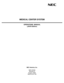 Page 1MEDICAL CENTER SYSTEM
OPERATIONS  MANUAL
(JAVA Edition)
NEC America, Inc.
NDA-30026
Revision 6
August, 2000
Stock # 241739 