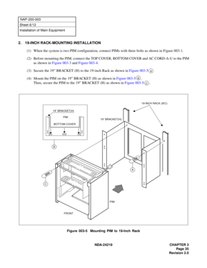 Page 49 NDA-24219   CHAPTER 3
NAP-2 00-003
B
C
A
B
C
FRONT
P IM 