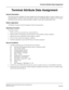 Page 348NEAX2000 IVS Business/Hotel/Data Features and Specifications
NDA-24158, Issue 2
Page 293
Terminal Attribute Data Assignment
Terminal Attribute Data Assignment
General Description
This feature provides a Multiline Terminal equipped with a data adapter the ability to assign or change its own
terminal attributes. Attributes such as auto answer, baud rate, and half/full duplex operation can be changed.
This ability provides the user with the flexibility to adapt to various data communication needs.
Station...