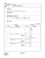 Page 187CHAPTER 3 ND-45669 (E)
Pag e 1 58
Revision 2.0
CM31
COMMAND CODE
TITLE:
SYSTEM ATTRIBUTE DATA
31
MAT
4. DATA TABLE:
1. FUNCTION:
This command is used to assign the system attribute data.
2. PRECAUTION:
None
3. ASSIGNMENT PROCEDURE:
: Initial Data
Y1S T DATA 2ND DATA
DATA MEANING DATA MEANING
1 0 MF PAD Control to incoming signal 0
1
2
3
4
7–8 dBm
–10 dBm
–11.5 dBm
–9.13 dBm
Not used
1 Sensitivity Level of MF Receiver 00
14
15–21 dBm
–35 dBm
–36 dBm
(–1 dBm increments)
2 Number of received digits of...