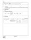 Page 267CHAPTER 3 ND-45669 (E)
Pag e 2 30
Revision 2.0
CM59
COMMAND CODE
TITLE:
TAS/ACD/UCD RELAY INTERRUPTION PATTERN
59
4. DATA TABLE:
1. FUNCTION:
This command is used to assign the interruption pattern on the TAS and ACD/UCD indicators controlled
via the PN-DK00 card.
2. PRECAUTION:
None
3. ASSIGNMENT PROCEDURE:
: Initial Data
FUNCTION NUMBER PURPOSE DATA MEANING
00 TAS/ACD/UCD RELAY
INTERRUPTION PATTERN
(See CM44-13xx/14x)01 30 IPM
02 60 IPM
03 120 IPM
07 Steady on
FUNCTION
ST + 59 + DE + NUMBER + DE + +...