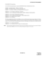 Page 117ND-45857 (E) CHAPTER 4
Page 105
Revision 3.0
SYSTEM DATA PROGRAMMING
NEAX2000 IVS Programming
Use the following programming to assign the ISDN PRI Call By Call Identification Codes.
CMA405 - 10 (dialed number) = 406 (go to table 406)
CMA406 - 288 (dialed number) = 010 (use route pattern 010)
CMA010 - 1 (1st choice) = 02010 (use LCR pattern 020 + trk route 10)
CM8A520 - 157 = 02 (Kind of called party = National)
CM8A520 - 158 = 01 (Called party Number Plan ID = ISDN / Telephony Numbering Plan)
CM8A520 -...