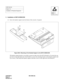 Page 83CHAPTER 3 ND-45492 (E)
Pag e 6 6
Revision 2.0
3. Installation of SN716 DESKCON
(1) Screw the handset support onto the bottom of the console, if required.
Figure 004-6  Mounting of the Handset Support to the SN716 DESKCON
The handset support bracket is reversible to mount on either side of the SN716 DeskCon. To mount the sup-
port unit on the right hand side of the DeskCon, reverse the mounting bracket on the handset support unit
(two screws). Then attach the handset support with three screws on the right...