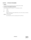 Page 133ND-46248 (E) CHAPTER 4
Pag e 11 3
Revision 2.0
CHAPTER 4 SYSTEM DATA PROGRAMMING
1. GENERAL
This chapter describes the programming procedure for providing the WCS to the PBX.
2. SYSTEM DATA PROGRAMMING INFORMATION
In the programming procedure, the meaning of (1), (2) and markings are as follows.
(1) : 1st Data
(2) : 2nd Data
: Initial Data
With the system data clear command (CM00, CM01), the data with this marking is automatically
assigned for each command.
: System Initialization
After entering the...