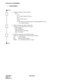 Page 141CHAPTER 4 NDA-24301
Pag e 1 24
Revision 1.0
OFFICE DATA ASSIGNMENT
4. PROGRAMMING
1) ASYD (Assignment of System Data)
SYS1
SI 78
b5: 1 (Name Display In Service)
SI 79
b6: 0 (OAI In Service)
SI 241
b1: The number of digits displayed in NAME DISPLAY service
0/1: 8 digits/16 digits
2) ARTD (Assignment of Route Class Data)
Assign route class data for the CCIS route.
CDN 43 (BT)=1
CDN 50 (DPLY)=1
CDN 98 (CI)=0/1 with ISDN
CDN 112 (IND)=1
3) ANDD (Assignment of Name Display Data)
Assign user’s information to...