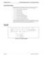 Page 74Page 64NDA-30115  Revision 1.0
Message Formats Property Management System - Communication Interface
Room Data Change
This message group uses multiple Feature Codes. The code pairs are as follows 
(first number is the Feature Code, second number is the Function Code):
21-1 -- Room Data Change 60 (Model 60)
21-2 -- Group Formation
21-3 -- Group Cancellation
21-4 -- Reservation Setting
21-5 -- Reservation Cancellation
21-6 -- Guest Name Change (Model 60)
61-1 -- Room Data Change 90 (Model 90)
61-3...