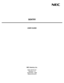 Page 1SENTRY
USER GUIDE
NEC America, Inc.
NDA-30079-001
Revision 1.0
September, 1998
Stock # 241676 