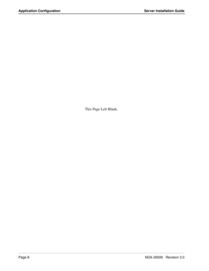 Page 14Page 8NDA-30009   Revision 3.0
Application Configuration Server Installation Guide
This Page Left Blank. 