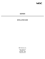 Page 1SERVER
INSTALLATION GUIDE
NEC America, Inc.
NDA-30009-003
Revision 3.0
December, 1996
Stock # 241764 