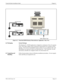 Page 49NDA-24232 Issue 2.0Page 6-3
VisuaLink Quick Installation Guide Chapter 6
Figure 6-2:   VisuaLink128/384 Desktop Videoconference Application - Rear View
6.4 Packaging System Package
The Desktop VL 128/384 application is shipped in a minimum of four (4) separate 
boxes. The Video capture card is enclosed in electrostatic box to protect it from 
damage.  The fixed or Controllable Camera (which ever was ordered), NT1, and 
Microphone are enclosed in their own Styrofoam box.  The VisuaLink 128 unit 
and...