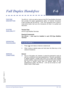 Page 341Features and Specifications Manual F6 – 331
Doc. No. 8201 - Release 1.0
July 2003
Full Duplex HandsfreeF-6
FEATURE 
DESCRIPTIONThe HFU-U(  ) Unit is an add-on device to the DTU-Type Multiline Terminals
that provides full duplex speakerphone ability. An external microphone
is also provided with the HFU-U(  ) Unit. The microphone has a push-to-
mute control button that turns the microphone off when it is pushed and
held down.
SYSTEM 
AVAILABILITYTerminal Type
All DTU-Type Multiline Terminals
Required...