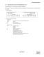 Page 466NDA-24282 (E) CHAPTER 9
Page 447
Revision 1.0
SYSTEM MAINTENANCE
3.2.4 MESSAGE DETAIL DATA OF SYSTEM MESSAGE “26-V”
System Message 26-V: LAN Interface Error Report (OAI/MIS)
This message is output when the PBX software Series 7300 and the ACD software release 2 or the later software
are installed.
1. Print-out Format
2. Print-out information (typical)
- TCP/IP Part -
~ IP address of the error-detected OAI/MIS terminal
~Port No.
Used socket No.
Error Code (TCP/IP part)
- Application Part -
Application...