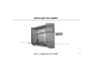 Page 121-10
INSTALLING THE CABINETFigure 1-7  HANGING THE 8 SLOT CABINET
80000 - 60 