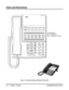 Page 30Charts and Illustrations
22Chapter 1: FeaturesDS1000/2000 Software Manual
Figure 3:  22-Button Standard Telephone (Fixed Slot)
123
456
789
0
ABC DEF
MW ICM
FLASH DND
DIAL MIC
LND SPKR
CONF
HOLD GHI JKL MNOMNO
PQRS TUV
OPER
VOLWXYZ
CLEAR
CHECK
80000 - 22A
LINE 1      LINE 2      LINE 3       LINE 4      LINE 5      LINE 6
LINE 7      LINE 8
FIXED
LOOP 0FIXED
LOOP 0AUTO
TIMERALL
PAGE
For Attendants:
Key 11=Night Key
Key 12=Operator Call Key 