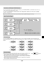 Page 29E-29
Connections with Multiple ISS-6020 Switcher
You can accommodate as many as 100 sources by connecting your GT2000/GT2000R to one ISS-6020 switcher that acts as
master and ten more switchers that are slaves.
To connect several ISS-6020s, the Switcher Control on the Settings Menu should be set to SW 2 Level for multiple
projectors. (See page E-38.)
Note: The more ISS-6020 switchers that are connected, the more time is needed for the projector to start up.
System Connections Diagram
DIP Switch Settings...