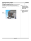 Page 39page 2.23
iS15-2K Cinema Projector: User Manual 2. Installation
Fitting the lamp duct box
If the lamp duct box is to be used to duct the hot exhaust air from the lamp, this
should be fitted using the four screw holes in the lamp compartment door.
Standard 200mm ducting can be used to connect the box to the projection room air
extraction system.
Notes
If the projector must be
mounted close to people or
heat sensitive equipment,
then external ducting will be
required to remove the hot
exhaust air safely....