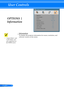 Page 4134English ...
User Controls
OPTIONS | 
Information
 Information
To display the projector information for source, resolution, and 
software version on the screen.	“Aspect Ratio”, and “Color Space” are only supported un-der HDMI source. 