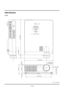 Page 39EÐ39
Cabinet Dimensions
LT140
MENU
ENTERCANCEL
SELECT
POWER STATUS
ON
/OFF
SOURCE AUTO ADJUST
8.34 (212)
3.0 (77)
2.3 (58)1.17 (29.8)
11.57 (294)
1.98 (50.4) 0.5 (13)0.23 (6)
2.1 (53.5) 9.25 (235)
Lens center
Lens center
Unit = inch (mm) 