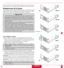 Page 3434
  
    
     
 






 




 
    

  



 






 




 






 




 






 




Etape 1A
Etape 1B
Etape 2
Etape 3
Etape 4
Etape 5
Enclenchement
MAINTENANCE
65
66
Cette section dŽcrit les procŽdures simples dÕentretien que vous aurez ˆ suivre pour
remplacer la lampe, nettoyer ou remplacer le filtre et remplacer les piles de la tŽlŽcommande.
Remplacement de la lampe
Lorsque la lampe a ŽtŽ utilisŽe pendant 2000 heures ou plus, le voyant ÒStatusÓ (Žtat) du

2000 heures pour conserver une performance...