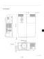 Page 56E Ð 53
Unit = mm (inch)
MT1050/MT850
MENU
ENTERCANCEL
SELECT
POWER STATUS
SOURCE AUTO  ADJUST
AC IN
USB
S-VIDEO
VIDEO AUDIO RGB INPUT 2 AUDIO RGB INPUT 1
L
/MONO
R
AUDIORGB MONITOR
OUTPUT
1.5 (0.06)
281 (11.06)
 73.5 (2.89) 121 (4.76)
4
(0.16)6.6
(0.26)364 (14.33)
39.5
(1.56)
ON/STAND BYPC CONTROLMOUSE
OUTPUTREMOTE
CONTROL
INPUT
Lens center
Lens center 