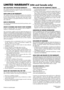 Page 3NEC SOLUTIONS’ PROJECTOR PRODUCTSNEC Solutions (America), Inc. (hereafter NEC Solutions) warrants
this product to be free from defects in material and workmanship
under the following terms.
HOW LONG IS THE WARRANTYNEC Solutions’ MT1075 and MT1065 projectors are covered by
a two (2) year limited parts and labor warranty from the date of
the first customer purchase. The lamp when used under normal
operating conditions is warranted for 500 hours or 90 days, which-
ever comes first.
WHO IS PROTECTEDThis...