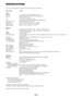 Page 64E-60
SPECIFICATIONS
This section provides technical information about the MT1075 Projectors performance
Model Number MT1075
Optical
LCD Panel 1.0 p-Si TFT active-matrix with Micro Lens Array
Resolution 1024768 pixels up to UXGA with Advanced AccuBlend
Lens Motorized zoom and focus:
F1.74 – 2.18 f=30.8mm – 41.6mm
Lamp 300 W DC standard / 160 W DC (Optional Extended life lamp)
Color Image Sensor 23,040 pixels (160 dots144 lines)
Image Size 25 inches – 500 inches (0.6 m – 12.7 m) diagonal
Projection...