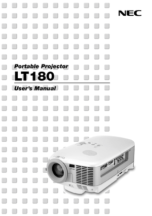 Page 1Portable Projector
LT180
User’s Manual 