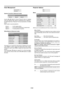 Page 38E-32
Projector Options
Allows you to set preferences for the on-screen menu.
[Menu Mode]
This feature allows you to select two menu modes: one has
basic functionality and the other more advanced function-
ality.
Basic Mode ................. This is the normal mode.
Advanced Mode .......... This mode is used for advanced users.
[Language]
You can choose one of seven languages for on-screen in-
structions. The options are: English, German, French, Ital-
ian, Spanish, Swedish and Japanese.
NOTE: The...