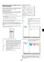 Page 39E-39
Operating the Viewer Function from the
Projector (playback)
This section describes the operation for showing slides created using
the Viewer function with the projector. It is also possible to make slides
directly from the images projected with the projector.
Projecting slides (Viewer)
Preparation: Use the Capture feature to store JPEG or BMP files in a
PC card inserted into the projector’s slot. Or store JPEG or BMP files in
a PC card inserted into your PC’s slot.
1. Insert a PC card into the PC...