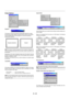 Page 38E – 34
Position/ Clock (when Auto Adjust is off)
This allows you to manually adjust the image horizontally and verti-
cally, and adjust Clock and Phase.
Image Options
Keystone
This feature corrects the keystone (trapezoidal) distortion to make
the top of the screen longer or shorter to be the same as the bottom.
Use the 
 or  buttons on the slide bar to correct the keystone
(trapezoidal) distortion.
Keystone distortion Normal
NOTE: The maximum keystone angle that can be corrected is 40 degrees up-
ward...