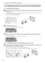 Page 24
24
3. Projection of Images (Basic Operation)
3-4. Adjusting the position and the size of projected screen
3-4-1. Displaying the test pattern
1Press the TEST button on the remote control. Alternatively, select the test pattern from the signal
selection button.
If you register the test patterns to the signal selection buttons ( to  buttons), select the te\
st pattern according to
“3-3. Selecting the title of input signal (See page 23)”.
The mode for selecting the test pattern is set.
2Press the SELECT /...