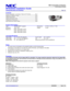 Page 1
     NEC Corporation of America 
                            Visual Systems Division 
NP40/50/60 Installation Guide 
Ceiling Mounted and Desktop                         Rev 1.0 
______________________________________________________________________________________________________________________ www.necvisualsystems.com                                                                                             NP40/50/60          Page 1 of 6 
 
Contents 
Product Description, Lens Specs, Notes and...
